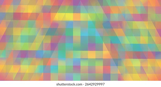 Um papel de parede de luz colorida que é iluminado e tem um roxo com estilo de pixel quadrados.