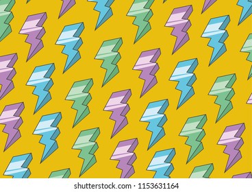 Colorful lightning background