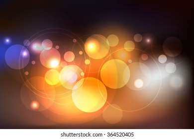 Colorful lights blur vector background