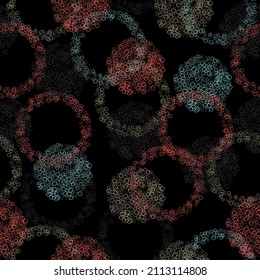 Colorful lights seamless background. Bright grainy texture. Perfect for textile, wrapping paper and scrapbooking.