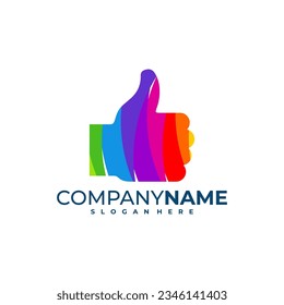 Farbenfroh wie Logo-Design-Vektorgrafik. Gutes Logo-Design-Template-Konzept