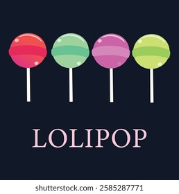 Colorful Lilipop Sweet candy for kid