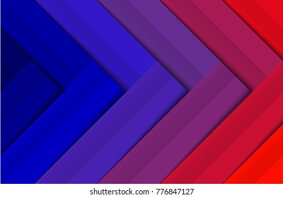 Colorful line abstract background design with shadows Vector Illustration