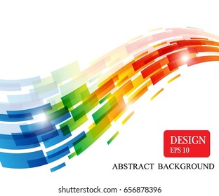 diseño de fondo de línea colorida