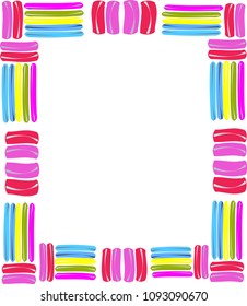 colorful line borders, chasing colors, frames, cute pictures, abstract backgrounds, decorative pages and web pages, and presentations. Highlights text for kids, students and schools.