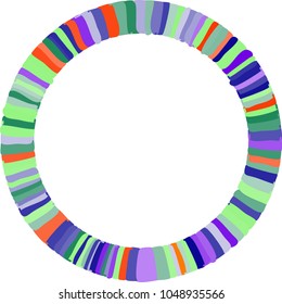 Colorful line circle 5