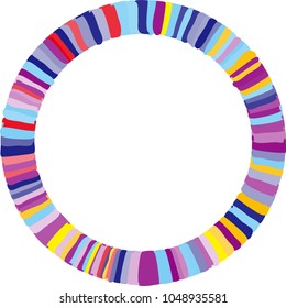 Colorful line circle 6