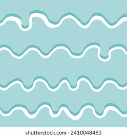 colorful line doodle green, white pattern. Creative minimalist style print background for kids. trendy design with basic squiggle shapes. Scribble party confetti texture, child twiddle shape backdrop.