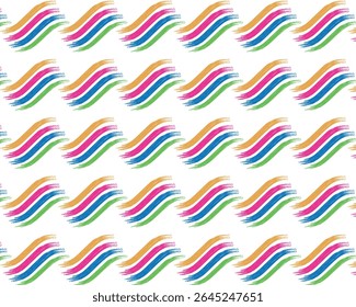 Colorido patrón de línea doodle. Lindo, divertido, minimalista fondo de arte creativo. Interminable textura de confeti de fiesta simple, Formas garabateadas, curvas, ondas.