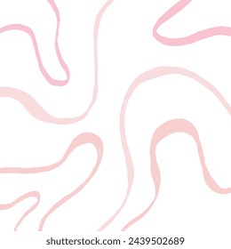 colorful line doodle pink, white pattern. Creative minimalist style print background for kids. trendy design with basic squiggle shapes. Scribble party confetti texture, childish twiddle shape