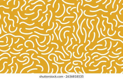 Colorful line doodle seamless pattern with creative hand-drawn lines and basic shapes. Minimalist scribble background for kids, fabric, stationery, wallpaper, playful textile or trendy digital design.