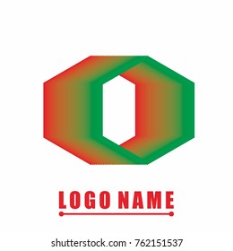 colorful line logo design