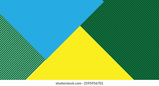 Colorful line poster collection graphic design artwork zigzag paper S initial rainbow bright circle round straight line pattern multicolor interaction trendy modern style

