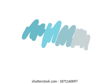 Colorful Line seamless pattern. Isolate on white. Space for your text.