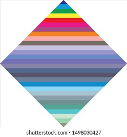 Colorful line shape geometric design vector