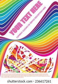 Colorful line vector background