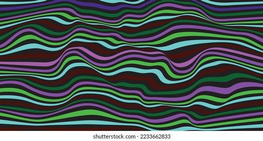 Colorful line wave abstract background