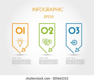colorful linear square timeline elements. infographic concept.