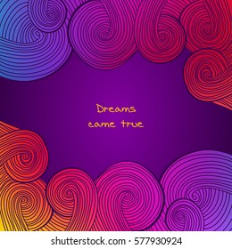 Colorful linear wavy texture. Endless abstract pattern. Template for design and decoration