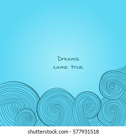 Colorful linear wavy texture. Endless abstract pattern. Template for design and decoration