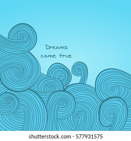 Colorful linear wavy texture. Endless abstract pattern. Template for design and decoration