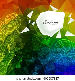 Colorful linear wavy texture. Endless abstract pattern. Template for design and decoration
