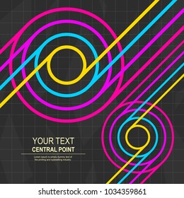 Colorful lines, abstract background I