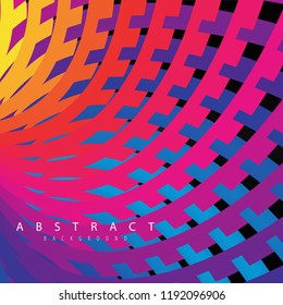 Colorful lines of abstract background