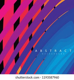 Colorful lines of abstract background