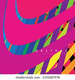 Colorful lines of abstract background
