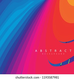 Colorful lines of abstract background