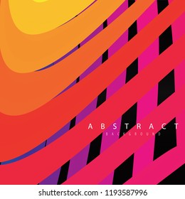 Colorful lines of abstract background