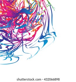 colorful lines of abstract background