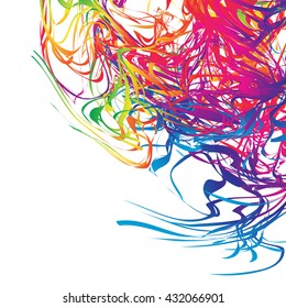 colorful lines of abstract background