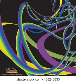Colorful lines of abstract background for design