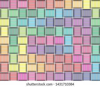 Colorful lines abstract vector design