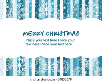 colorful lines background with snowflake for merry christmas