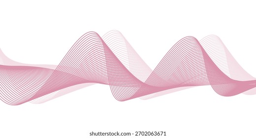 Colorful lines background. Wave of the many colored lines pattern and design elements created. Creative line art or abstract ribbon wavy modern.