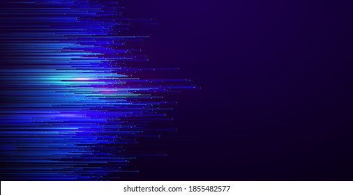 Colorful lines constitute an abstract background, vector graphic.