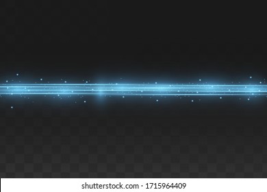 Colorful lines effect on galaxy background - illustration