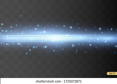 Colorful lines effect on galaxy background - illustration