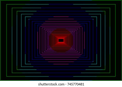 Colorful lines on a dark background - vector pattern, Abstract colorful geometric background,