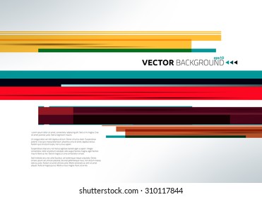 Colorful lines with overlapping. Abstract design template for presentation.