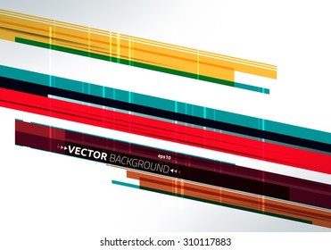 Colorful lines with overlapping. Abstract design template for presentation.