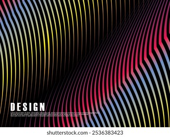 Colorful lines pattern background, Stunning Abstract Multicolor Visualization.
