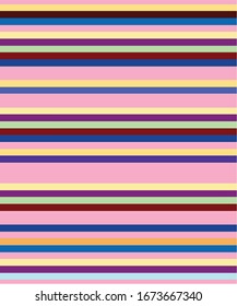 Colorful Lines Pattern Horizontal Background