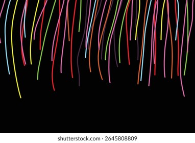 Colorful lines pride theme frame background.eps