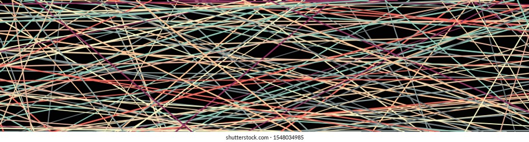Colorful Lines Random Distribution Computational Generative Art background illustration