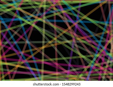 Colorful Lines Random Distribution Computational Generative Art background illustration
