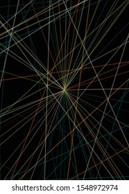 Colorful Lines Random Distribution Computational Generative Art background illustration